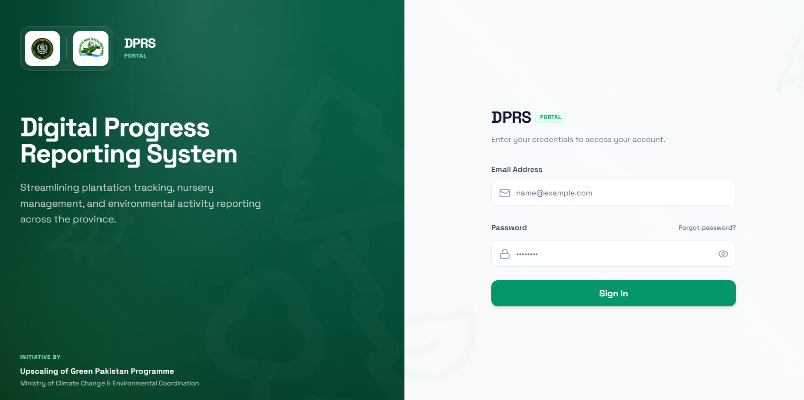 Digital Progress Reporting System DPRS-UGPP